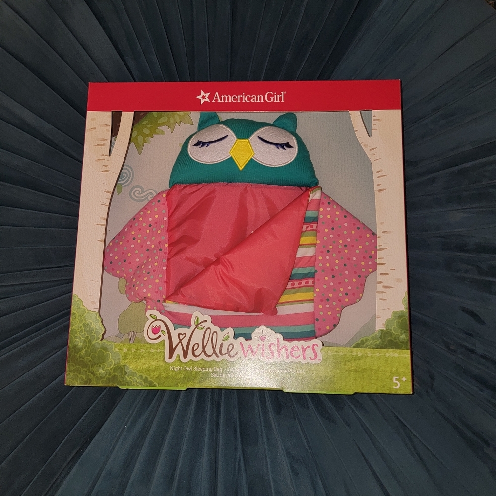 NEW American Girl WellieWishers night owl sleeping bag